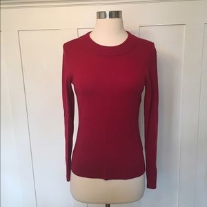 Banana Republic Deep Pink ExtraFine Marino Sweater